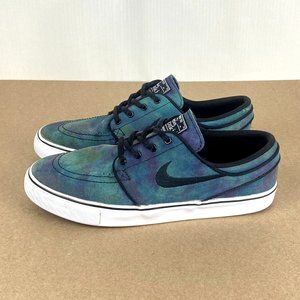 Nike Stefan Janoski Galaxy Skateboarding Sneakers Youth Size 6.5Y Blue Green Bla